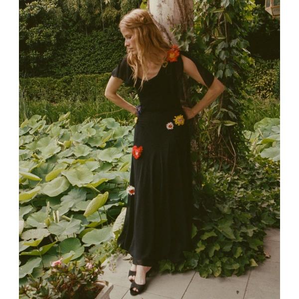 Doen Orphina Dress in Black | Midi Dresses | Coveti, view 4