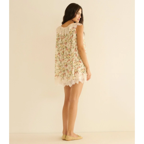 Doen Paloma Dress in Cerise et Fleur | Mini Dresses | Coveti, view 4