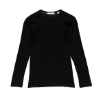 Doen Paola Tee in Black Quelle Jolie Pointelle | T-Shirts | Coveti
