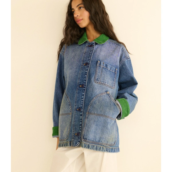 Doen Pascual Jacket in Calgary Wash | Denim Jackets | Coveti, view 2