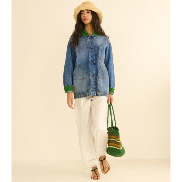 Doen Pascual Jacket in Calgary Wash | Denim Jackets | Coveti, view 5