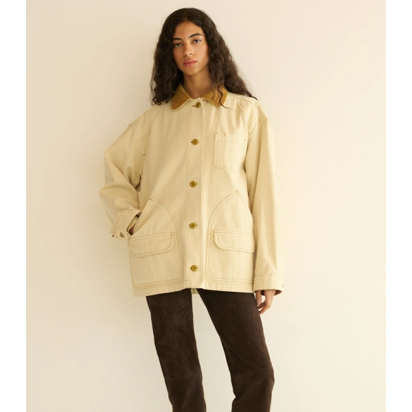 Doen Pascual Jacket in Straw | Jackets | Coveti, view 4