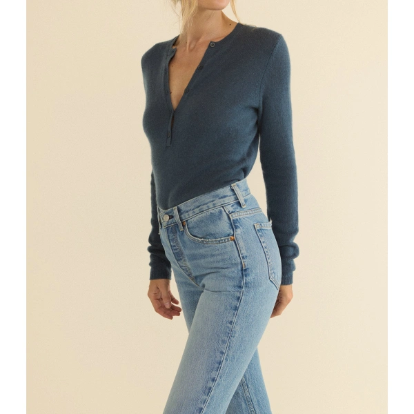 Doen Paulene Jean in Cap Ferrat Light Wash | Jeans | Coveti, view 3