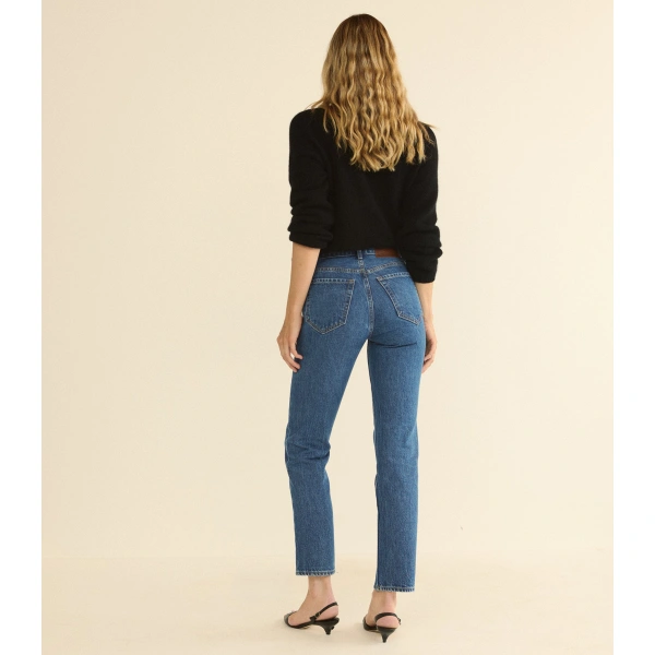 Doen Paulene Jean in Roussillon Mid Wash | Jeans | Coveti, view 5