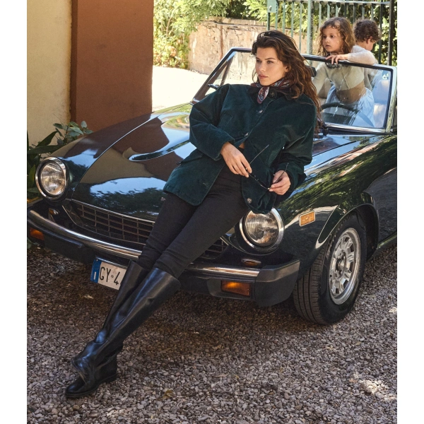 Doen Pemberton Jacket in Conifer | Leather Jackets | Coveti, view 2