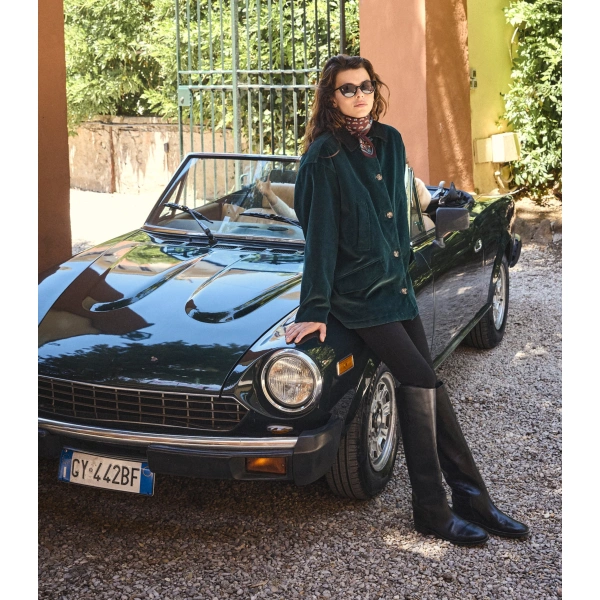 Doen Pemberton Jacket in Conifer | Leather Jackets | Coveti, view 4