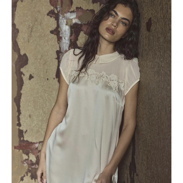 Doen Perle Dress in Vanilla | Mini Dresses | Coveti, view 2