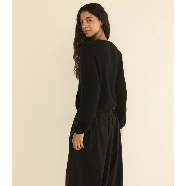 Doen Peroline Cashmere Cardigan in Black | Cardigans | Coveti, view 4