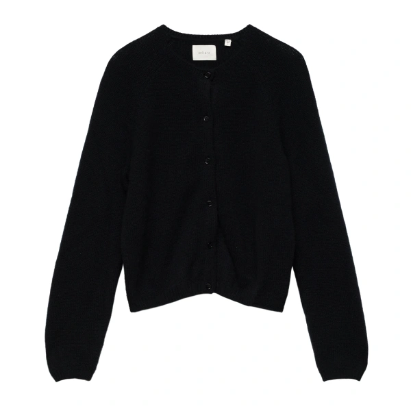 Doen Peroline Cashmere Cardigan in Black | Cardigans | Coveti