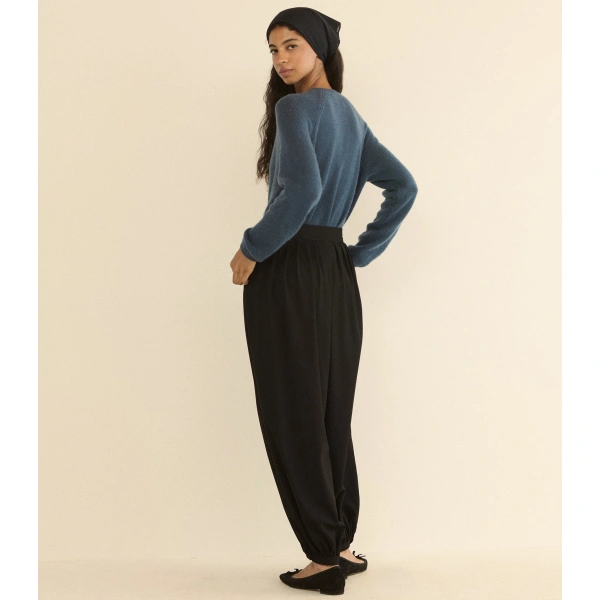 Doen Peroline Cashmere Cardigan in Blue Stone | Cardigans | Coveti, view 6