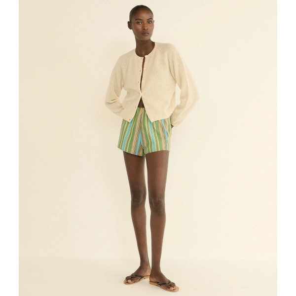 Doen Peroline Cashmere Cardigan in Dogwood | Cardigans | Coveti, view 6