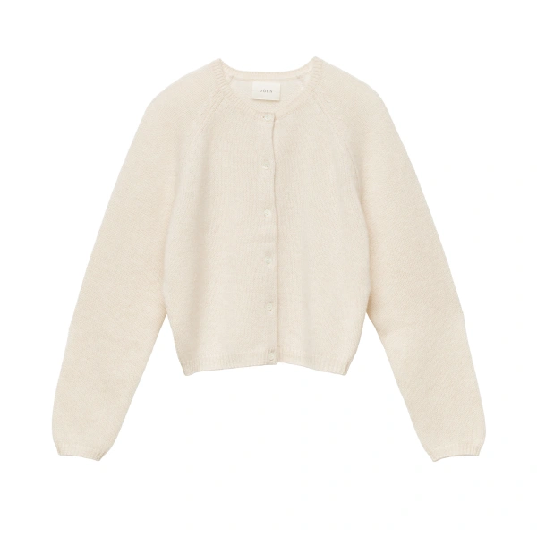 Doen Peroline Cashmere Cardigan in Dogwood | Cardigans | Coveti