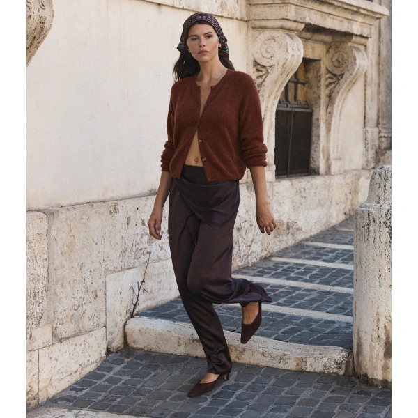 Doen Peroline Cashmere Cardigan in Ember | Cardigans | Coveti, view 4