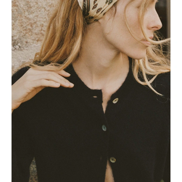 Doen Petra Cardigan in Black | Cardigans | Coveti, view 3