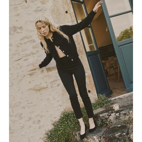 Doen Petra Cardigan in Black | Cardigans | Coveti, view 4