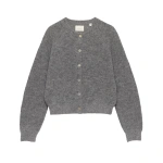 Doen Petra Cardigan in Dark Heather Grey | Cardigans | Coveti