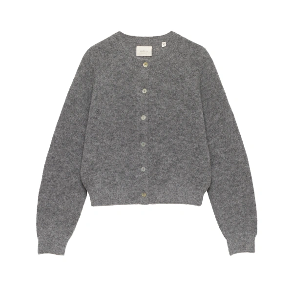Doen Petra Cardigan in Dark Heather Grey | Cardigans | Coveti