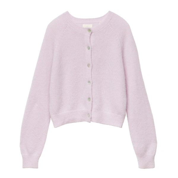 Petra Cardigan in Violet Thistle