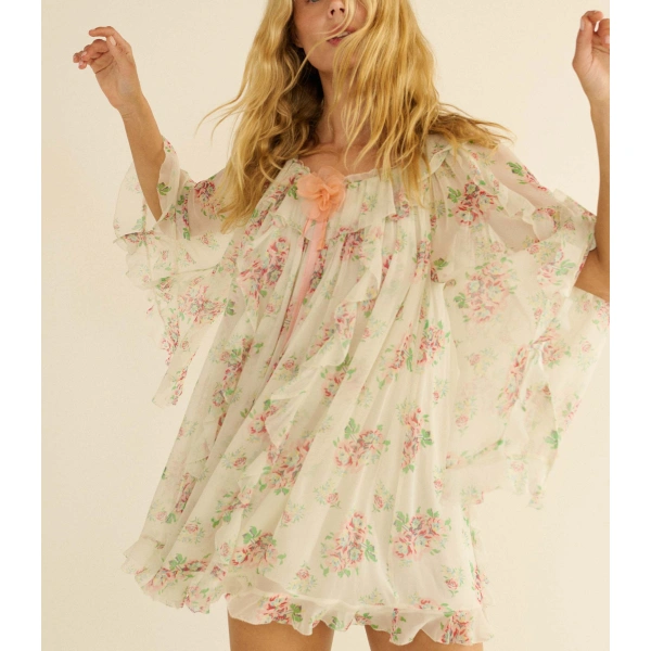 Doen Petunia Dress in Colette Rose | Mini Dresses | Coveti, view 2