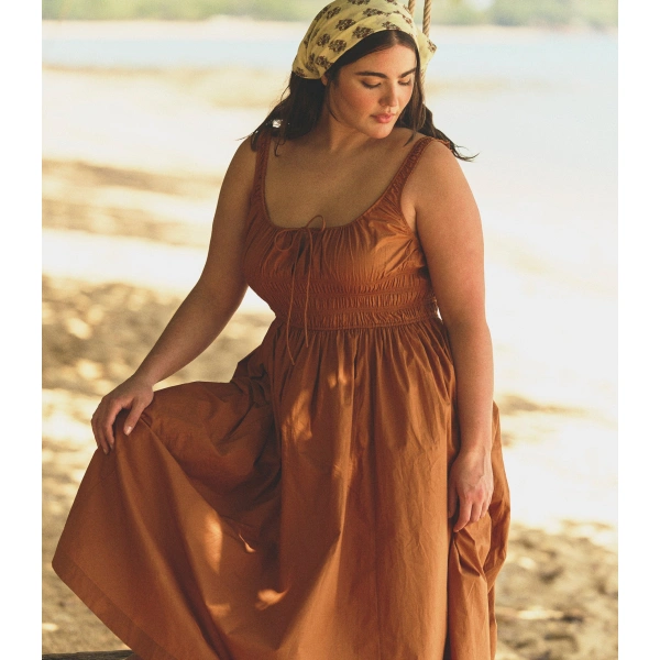 Doen Quilla Dress in Coconut | Midi Dresses | Coveti, view 3