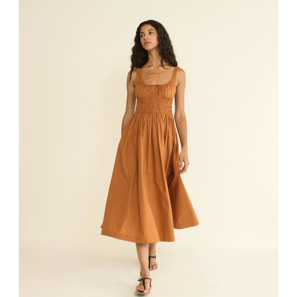 Doen Quilla Dress in Coconut | Midi Dresses | Coveti, view 6
