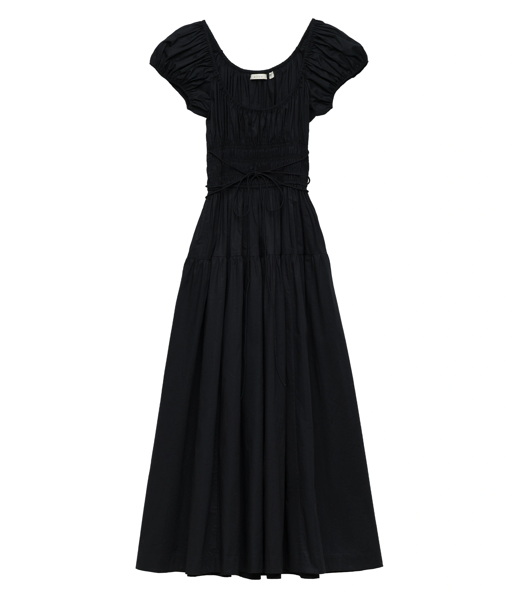 Doen Quinelle Dress in Black Doen Quinelle Dress in Black | Midi Dresses | Coveti