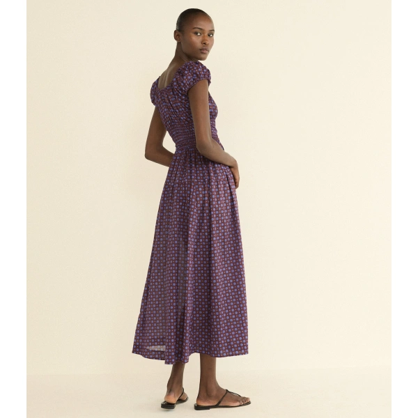 Doen Quinelle Dress in Menorca Foulard | Midi Dresses | Coveti, view 6