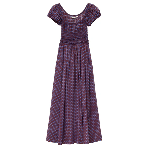 Doen Quinelle Dress in Menorca Foulard | Midi Dresses | Coveti
