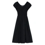 Doen Quinn Dress in Black | Midi Dresses | Coveti