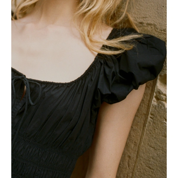 Doen Quinn Dress in Black | Midi Dresses | Coveti, view 4