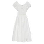 Doen Quinn Dress in Salt | Midi Dresses | Coveti