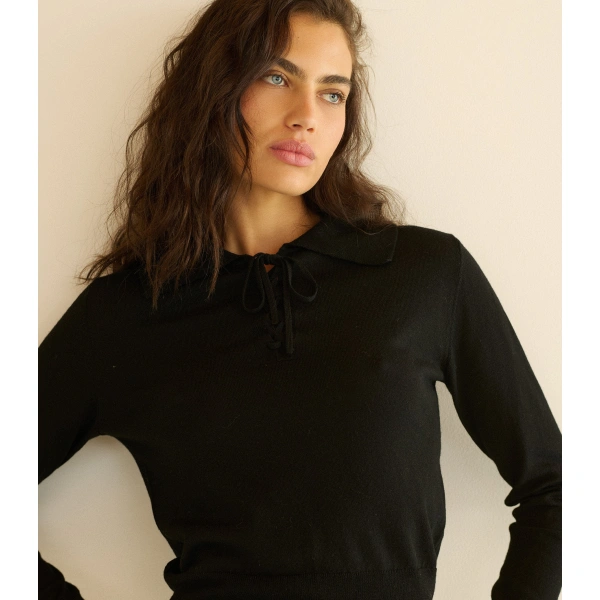 Doen Reed Sweater in Black | Sweaters | Coveti, view 6