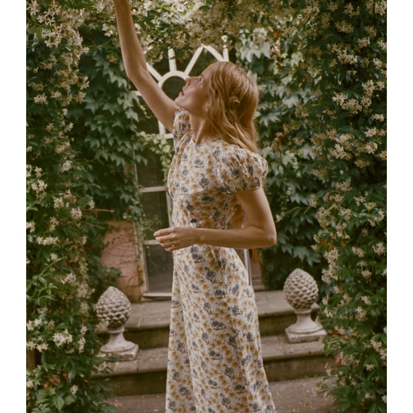 Doen Rhodia Dress in Narcissus Bloom | Maxi Dresses | Coveti, view 4
