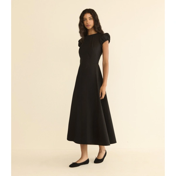 Doen Rivelle Dress in Black | Maxi Dresses | Coveti, view 3