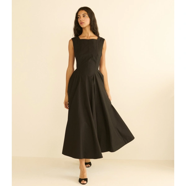 Doen Rivière Dress in Black | Maxi Dresses | Coveti, view 2