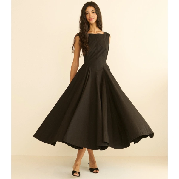 Doen Rivière Dress in Black | Maxi Dresses | Coveti, view 4