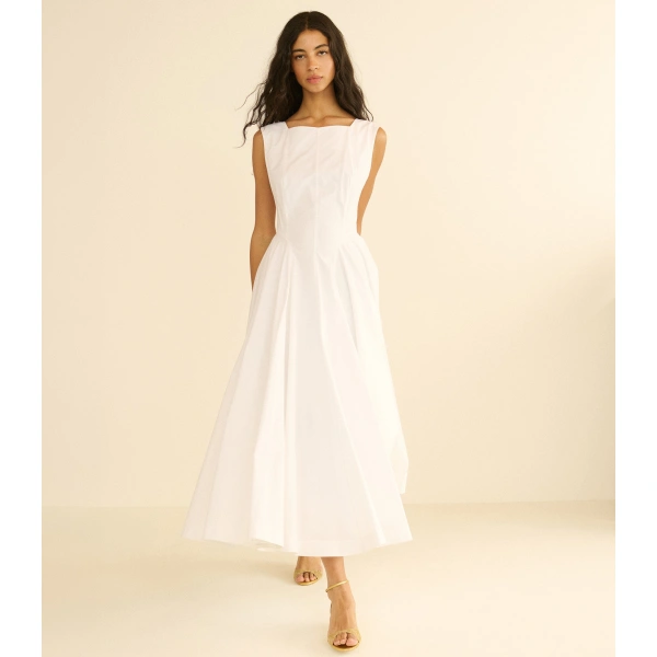 Doen Rivière Dress in Salt | Maxi Dresses | Coveti, view 3