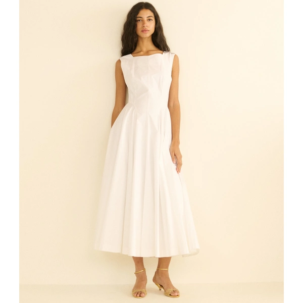 Doen Rivière Dress in Salt | Maxi Dresses | Coveti, view 5