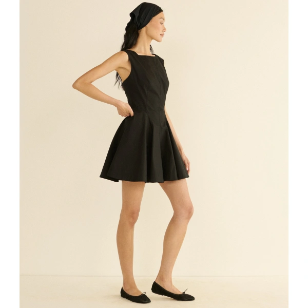 Doen Riviette Dress in Black | Mini Dresses | Coveti, view 2