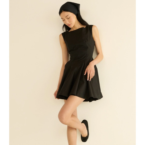 Doen Riviette Dress in Black | Mini Dresses | Coveti, view 3