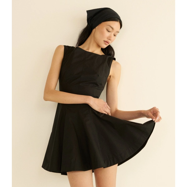 Doen Riviette Dress in Black | Mini Dresses | Coveti, view 5