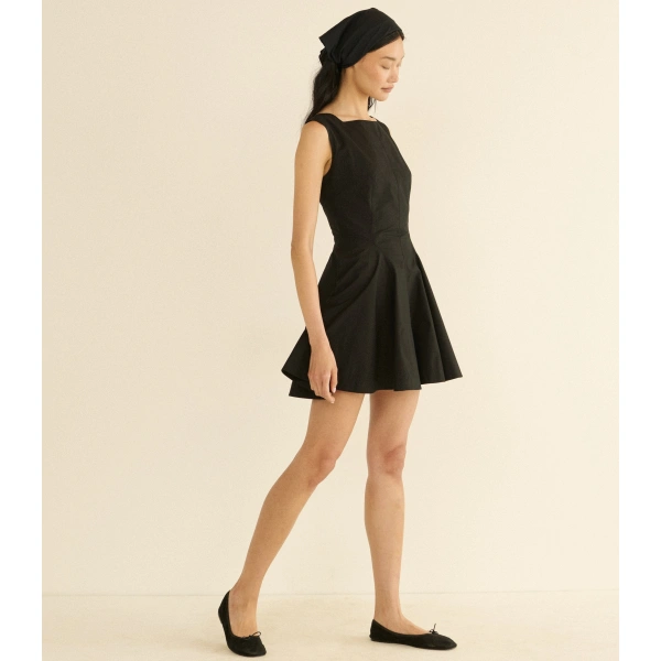 Doen Riviette Dress in Black | Mini Dresses | Coveti, view 6