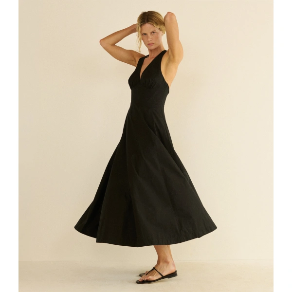 Doen Rosetta Dress in Black | Maxi Dresses | Coveti, view 5