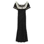 Doen Rowan Dress in Noir Dot | Maxi Dresses | Coveti