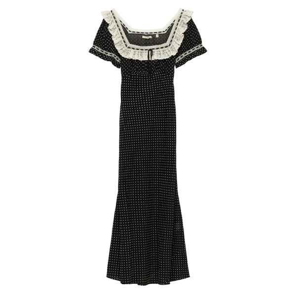Rowan Dress in Noir Dot