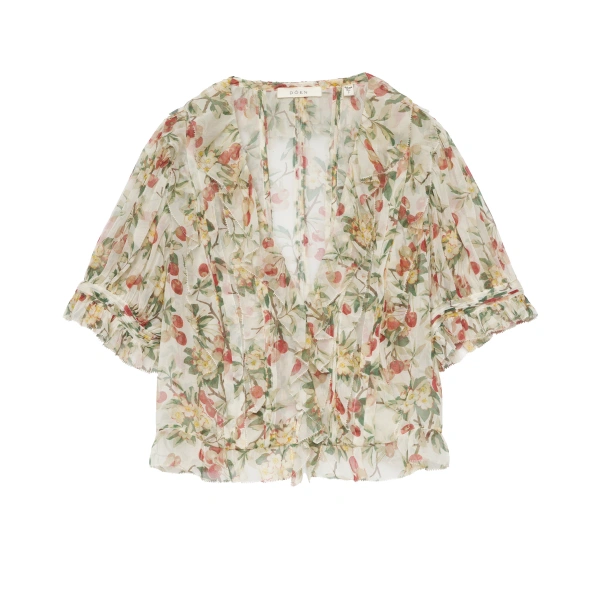 Salona Top in Cerise et Fleur