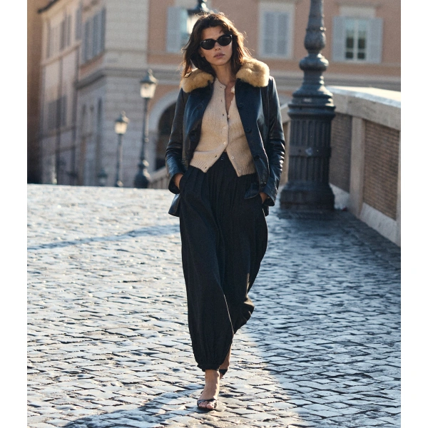 Doen Seville Leather Jacket in Black | Leather Jackets | Coveti, view 6