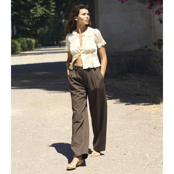Doen Sheridan Pant in Oakwood | Pants | Coveti, view 6