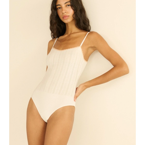 Doen Shona Bodysuit in Salt | Bodysuits | Coveti, view 2