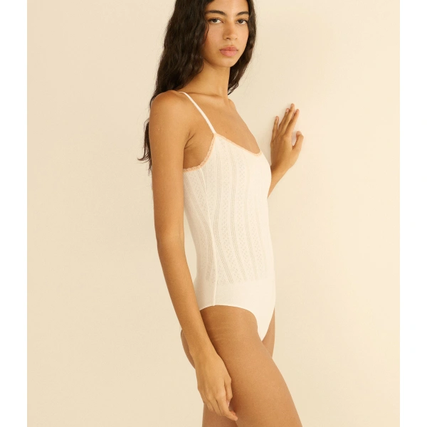 Doen Shona Bodysuit in Salt | Bodysuits | Coveti, view 3